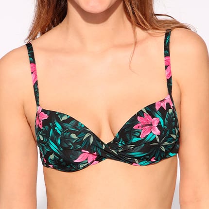 bikini push up tropical