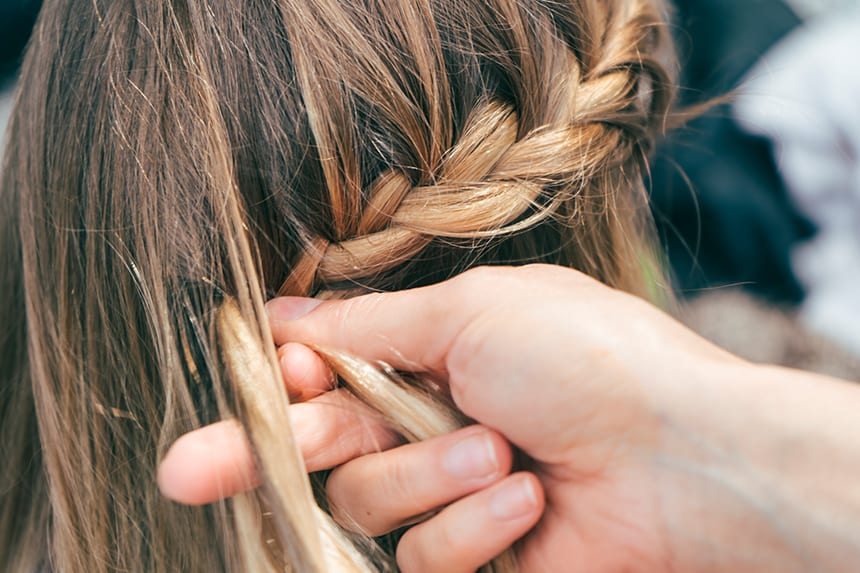 peinarse con trenzas