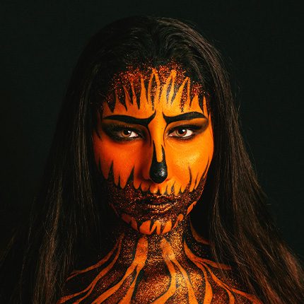 maquillaje halloween calabaza maquillaje halloween calabaza