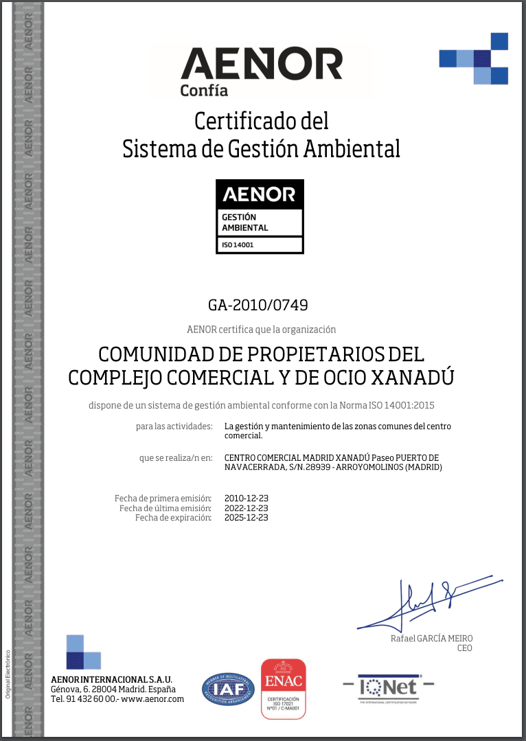 aenor gestion xanadu