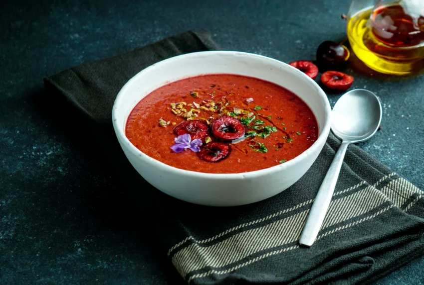 sopas frías de tomate y cereza sopas frías de tomate y cereza