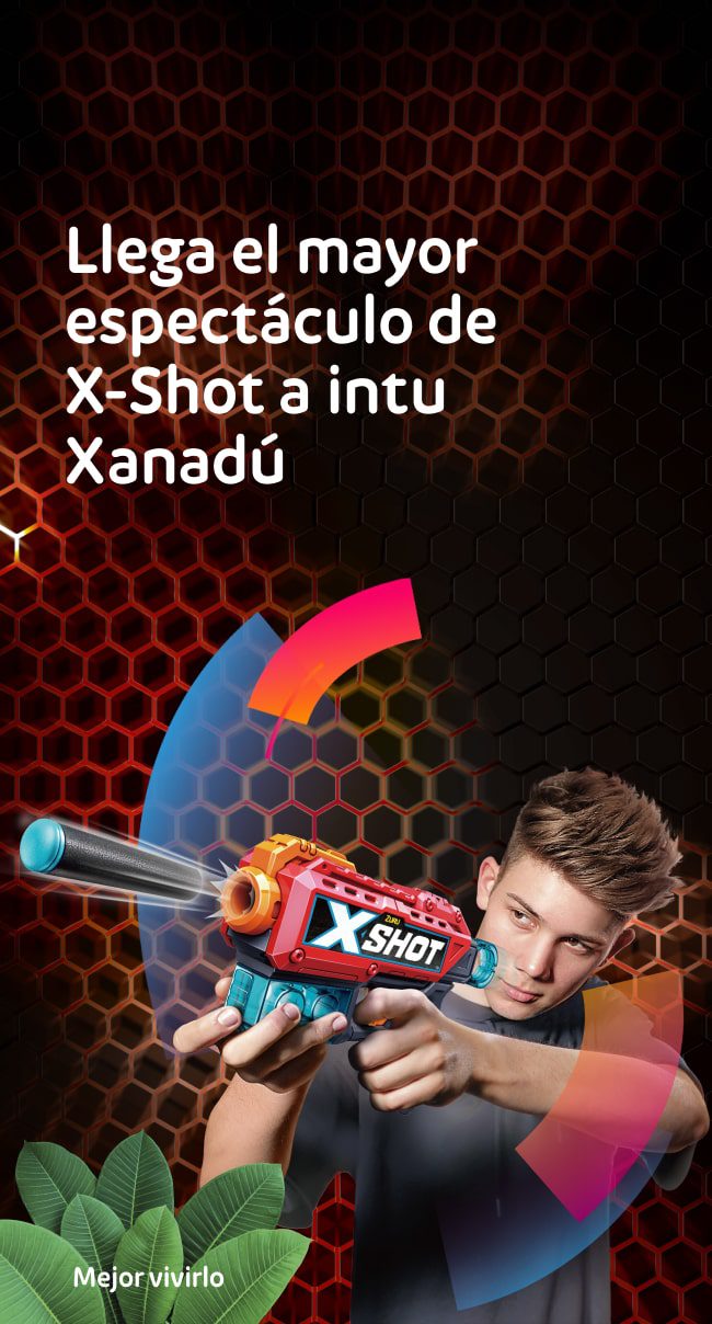 banner espectáculo de x-shot
