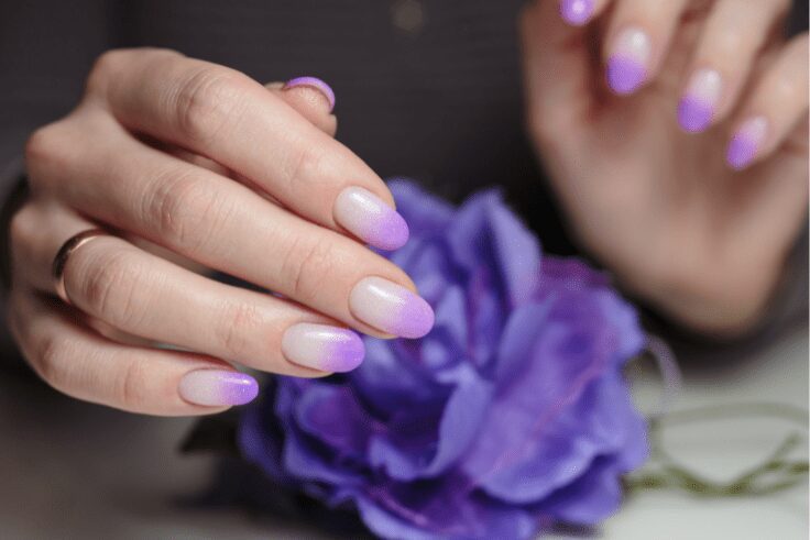 manicura francesa dos tonos