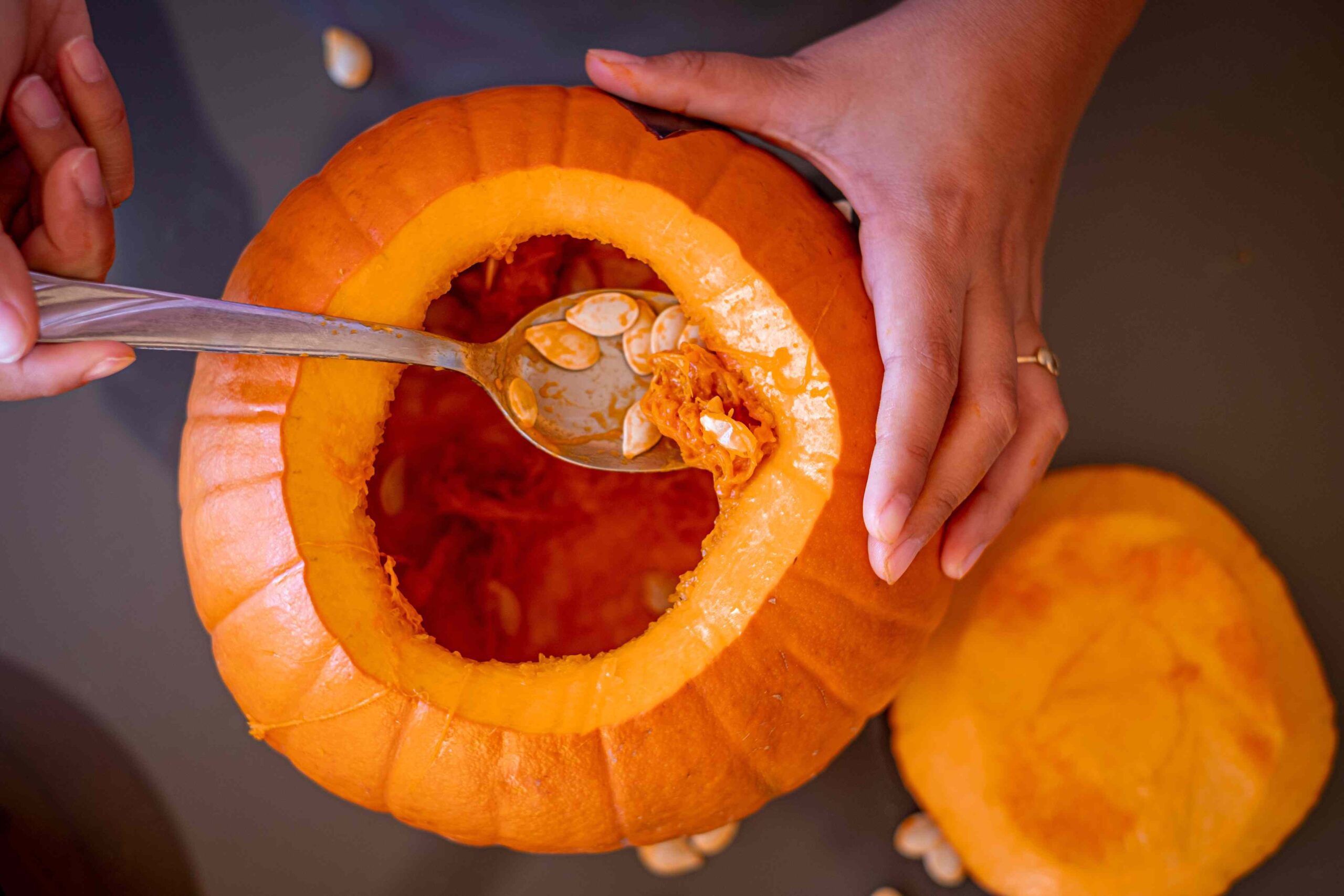 vaciar_pulpa_calabaza vaciar la pulpa de calabaza