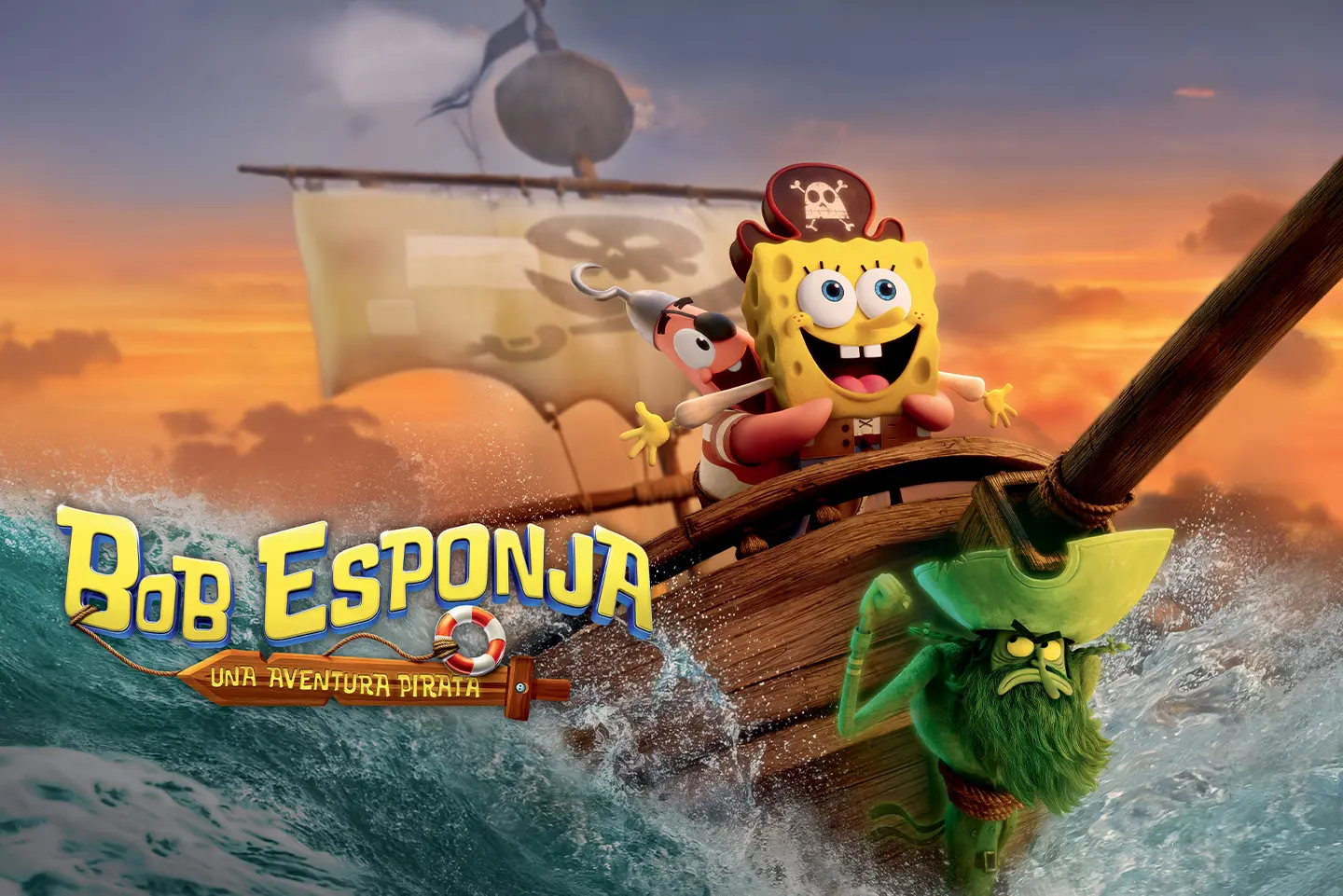 Bob Esponja llega a intu Xanadú para celebrar el estreno de su nueva película
